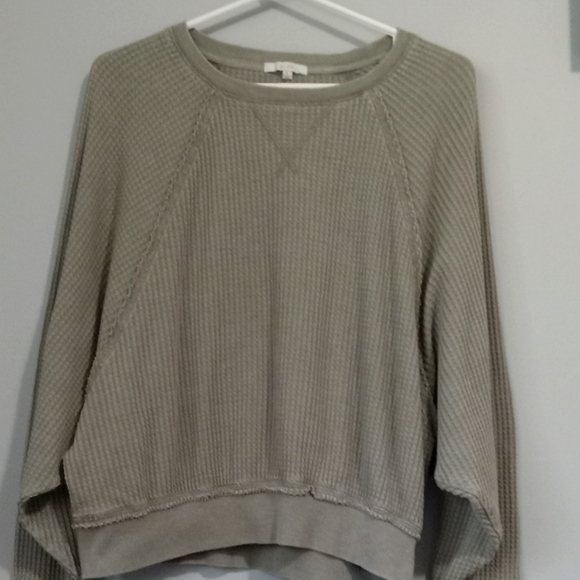 Z Supply Green Long Sleeve Top - Picture 1 of 4